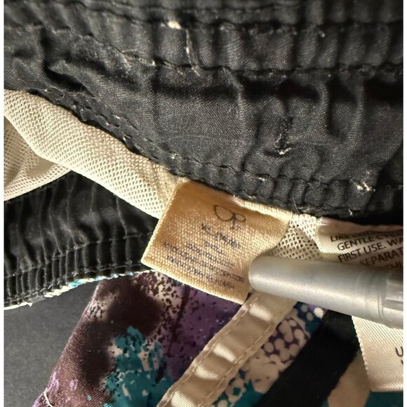 Vtg Ocean Pacific OP Board Shorts Boys XL Swim Trunks Tie Dye Lightning Lined - Picture 3 of 7